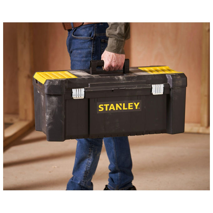 Stanley STST82976-1 Essential Cassetta Portautensili 26'' Polipropilene 3 Scomparti 12 Kg colore Nero Giallo