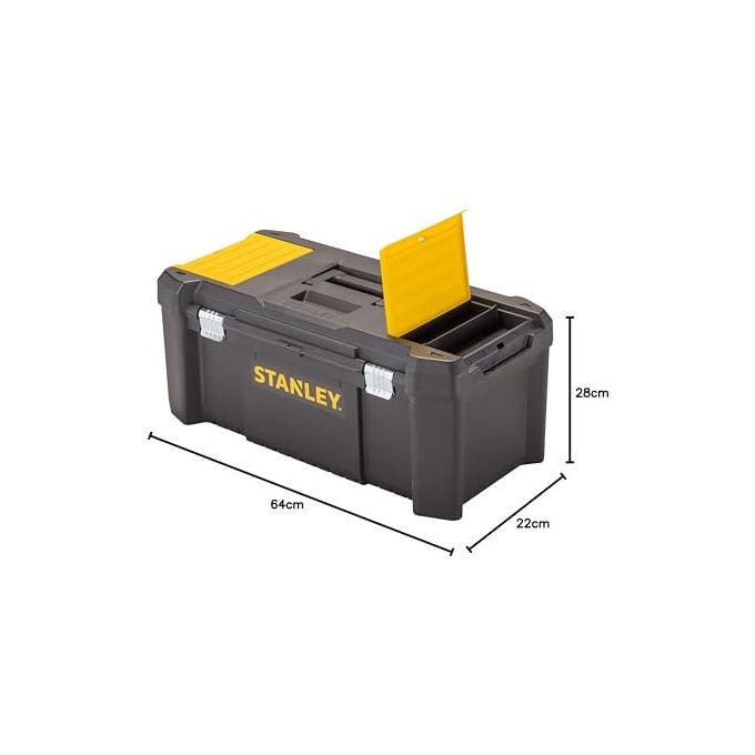Stanley STST82976-1 Essential Cassetta Portautensili 26'' Polipropilene 3 Scomparti 12 Kg colore Nero Giallo