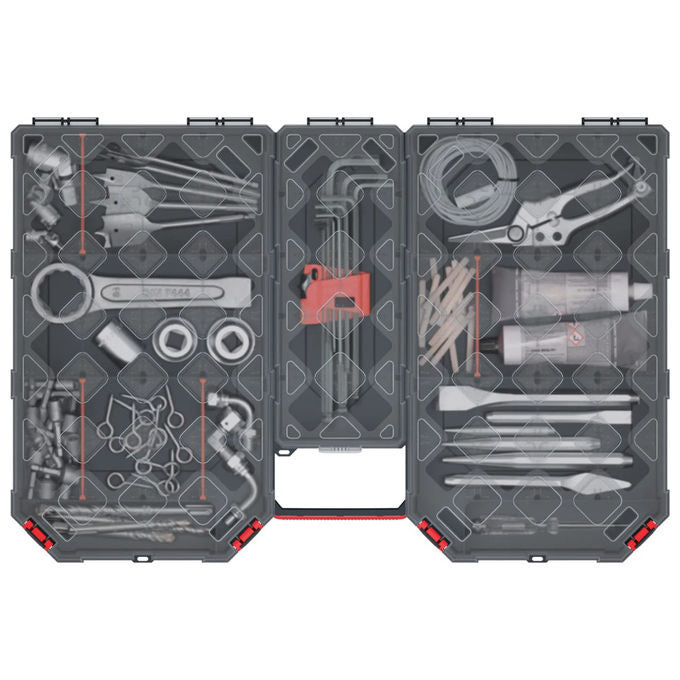 Kistenberg KTG604010S Tager Valigetta Portaminuteria 22 Scomparti Copertura Trasparente 57x39x10 cm