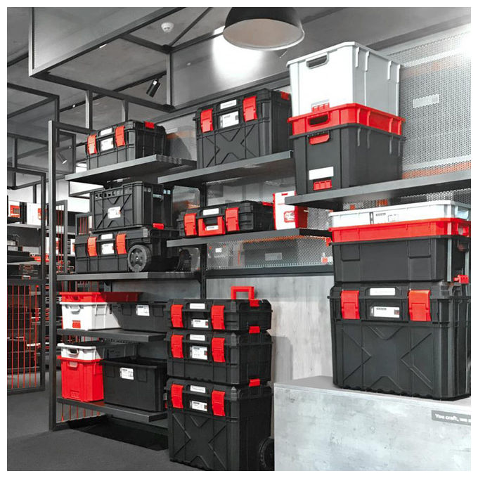 Kistenberg KTG604010S Tager Valigetta Portaminuteria 22 Scomparti Copertura Trasparente 57x39x10 cm