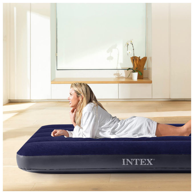Intex Materasso Singolo Classic Downy con Tecnologia Fiber Tech 76x191x25cm