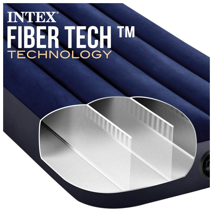 Intex Materasso Singolo Classic Downy con Tecnologia Fiber Tech 76x191x25cm