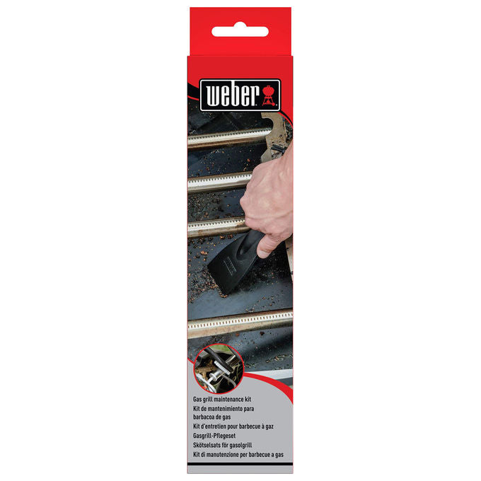 Weber 6202 KIT_ 2 Pezzi per Pulizia Barbecue a Gas Nero