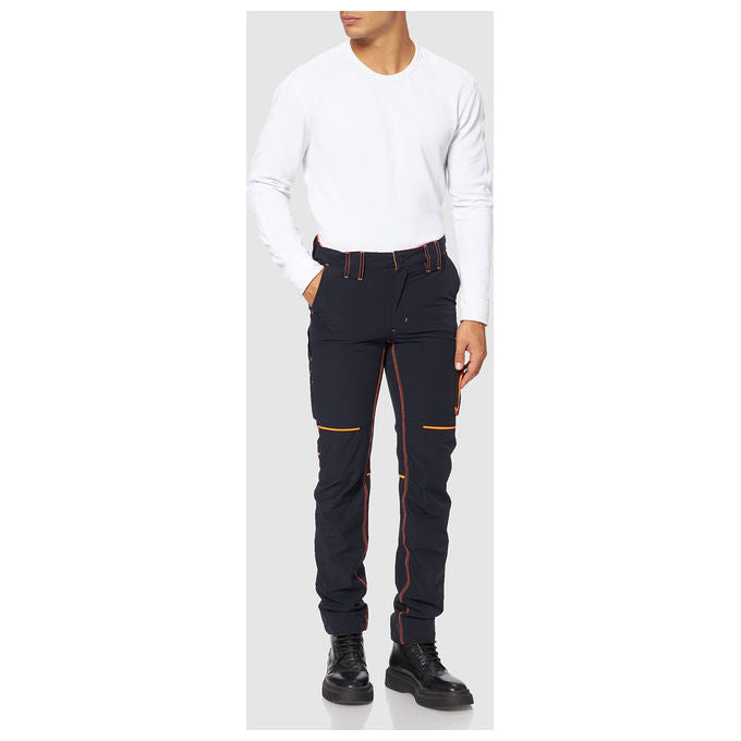U-power WFU189DB WORLD Pantaloni da Lavoro Uomo Slim Fit Tessuto Stretch Idrorepellente Traspirante colore Blu Scuro