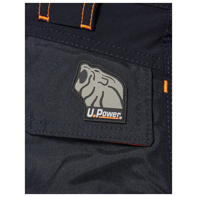 U-power WFU189DB WORLD Pantaloni da Lavoro Uomo Slim Fit Tessuto Stretch Idrorepellente Traspirante colore Blu Scuro