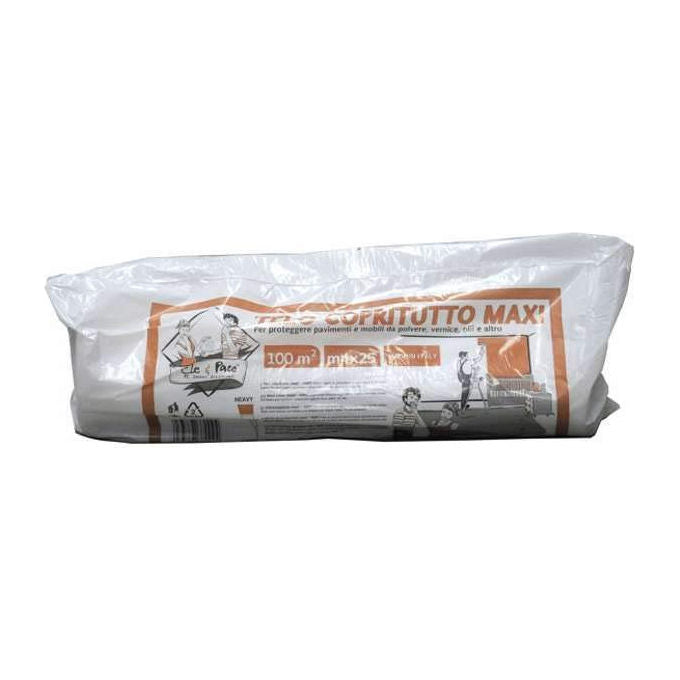 Pacho Telo Copritutto Trasparente HDPE 25m x 4m Monouso