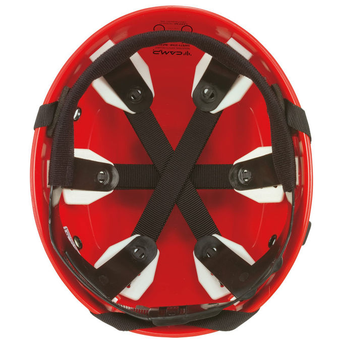 Camp C211R Safety Star Casco di Protezione ABS EN 397 Regolabile 52-61 cm colore Rosso