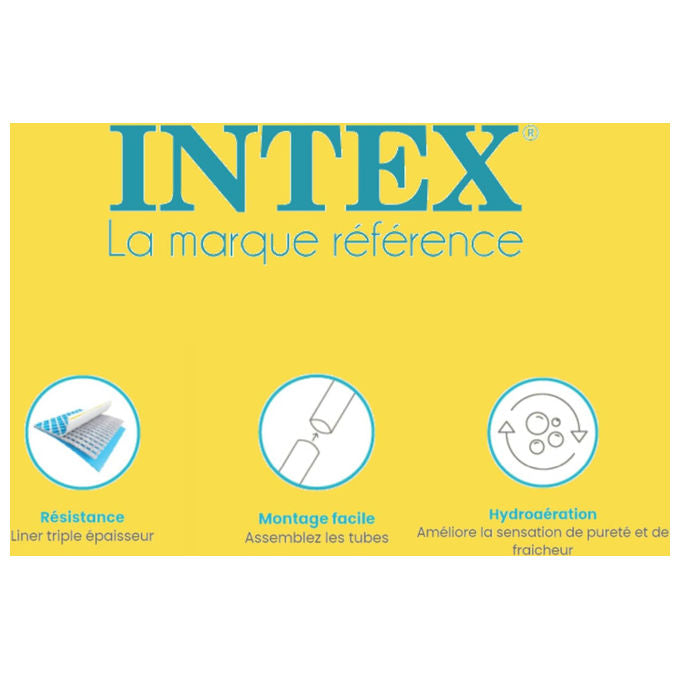 Intex Piscina Fuori Terra Rotonda Prisma Frame 488x122 cm Grigio con Pompa Filtro