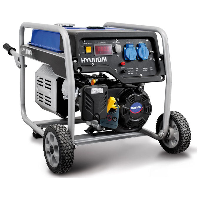 Hyundai HY4000 Generatore di Corrente a Benzina 3,0 Kw 230V Carrellato