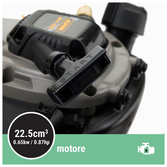 Alpina Garden AHT 555 Tagliasiepi a Scoppio Doppia Lama 70 cm 22,5 cc 650 W Impugnatura Rotante 180° colore Nero