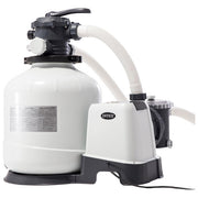 Intex Pompa a Sabbia 10000 L-H Flusso Acqua da 10.500 L-H, Flusso Sistema Da 8.000 L-H Bianco