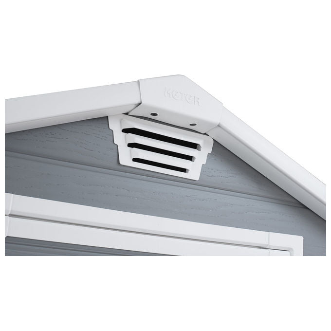 Keter Casetta da Giardino Manor 4X6 in Resina 130x192x198h Grigio