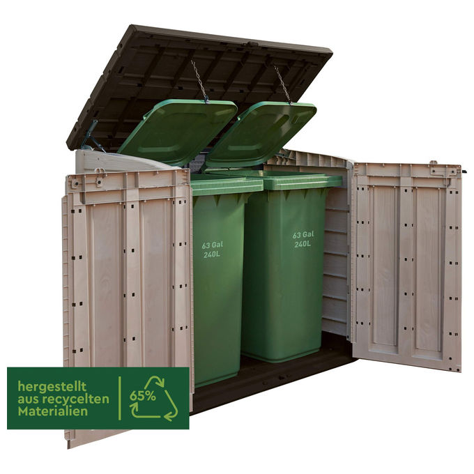 Keter Box Portattrezzi da esterno Store It Out Max in resina 145,5x82x125h - 1200 Lt Beige