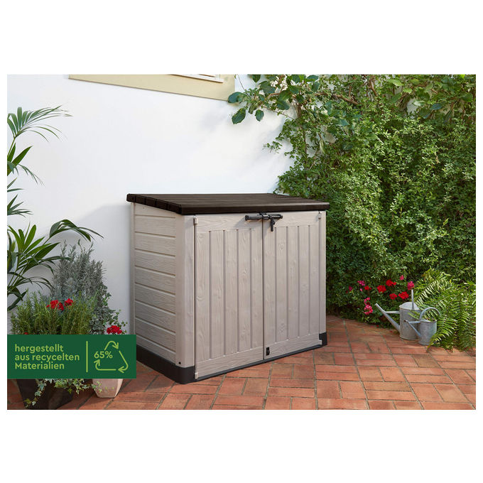 Keter Box Portattrezzi da esterno Store It Out Max in resina 145,5x82x125h - 1200 Lt Beige