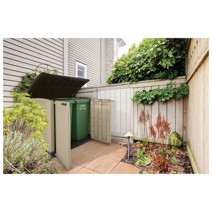 Keter Box Portattrezzi da esterno Store It Out Ara in Resina 146x82x120h - 1200 Lt Beige