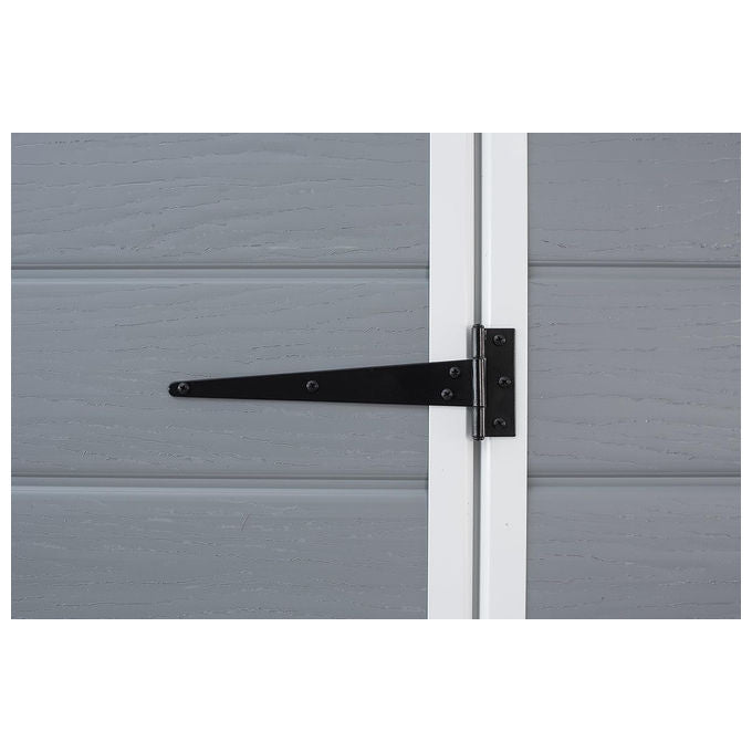 Keter Casetta da Giardino Manor Pent 6X4 in Resina 183,5x111x200,5h Grigio