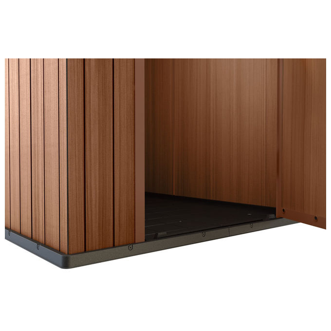 Keter Casetta da Giardino Darwin 4x6 125,8x184,5x205cm Marrone Effetto Legno EVOTECH+