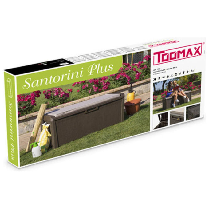 Toomax Baule Multiuso in plastica Riciclata Santorini Plus 550L colore Antracite