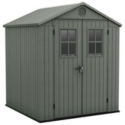 Keter Casetta da Giardino Darwin 6x6 190x183x221H cm Verde Salvia Ventilata