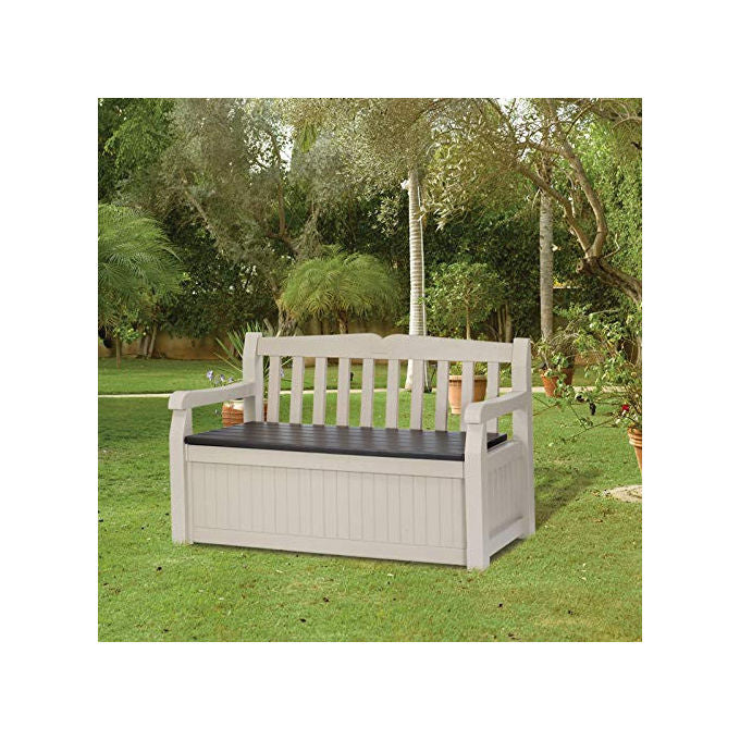 Keter Cassapanca Eden Bench in Resina Beige 140x60x84h 265 Litri