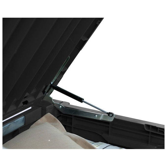 Keter Baule da Giardino Brightwood in Resina 145x69,7x60,3H 454 Lt Color Marrone per Stoccaggio Esterno
