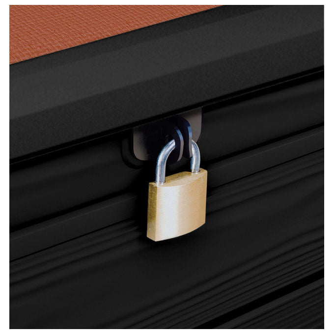 Keter Baule da Giardino Brightwood in Resina 145x69,7x60,3H 454 Lt Color Marrone per Stoccaggio Esterno