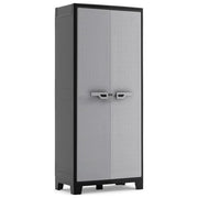 Keter Armadio Alto Titan 80x44x182 cm con Ripiani Regolabili in Metallo e Predisposizione Lucchetto per Esterno