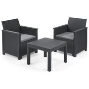 Keter Set Mobili Da Giardino Emma Grafite