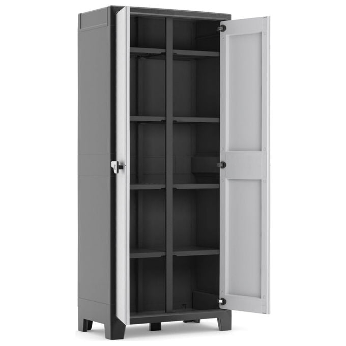 Keter Armadio Titan Multispace 8 Ripiani Regolabili Design Salvaspazio 80x44x182 cm