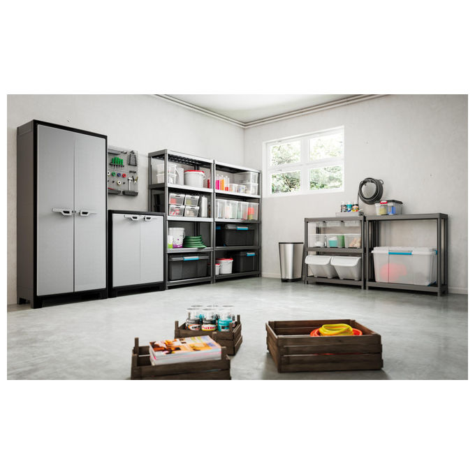 Keter Armadio Titan Multispace 8 Ripiani Regolabili Design Salvaspazio 80x44x182 cm
