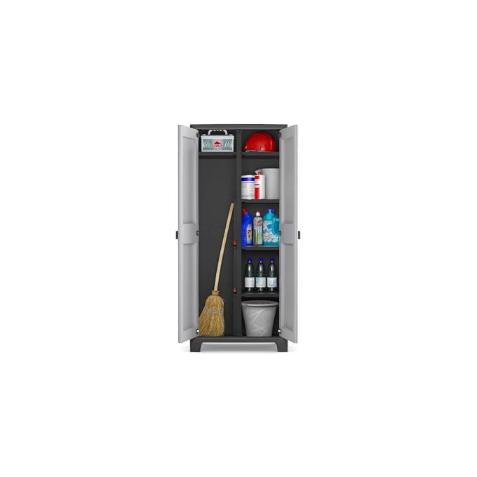 Keter Armadio Titan Multispace 8 Ripiani Regolabili Design Salvaspazio 80x44x182 cm