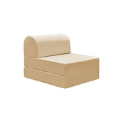13Casa Petra A5 Pouff chaise longue trasformabile beige in finta pelle 59x72x53cm