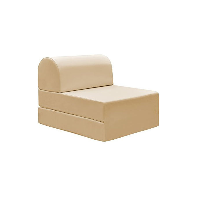 13Casa Petra A5 Pouff chaise longue trasformabile beige in finta pelle 59x72x53cm