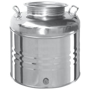 Fusto contenitore 30L acciaio inox 18-10 per olio vino miele WEBMARKETPOINT