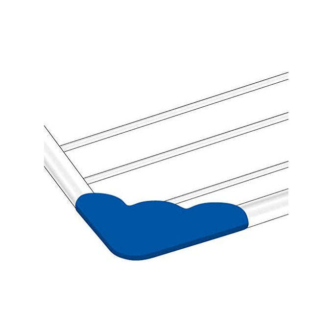 Gimi BREZZA EXTEND Stendibiancheria da Balcone Estensibile 116 188 cm 20 m Griglia a Muro Ripiegabile colore Blu Bianco