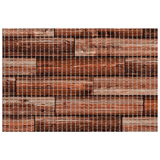 E-plast Tappeto Fantasia Legno 15 Mt x 65 cm Resistente per Interni ed Esterni
