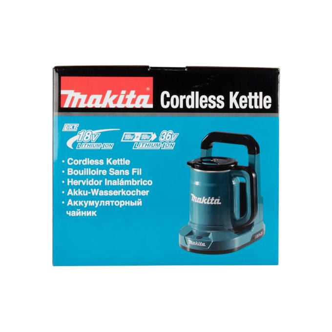 Makita DKT360Z LXT Bollitore a Batteria 36V 2x18V 0,8 L Spegnimento Automatico Protezione Boil-Dry colore Blu Nero