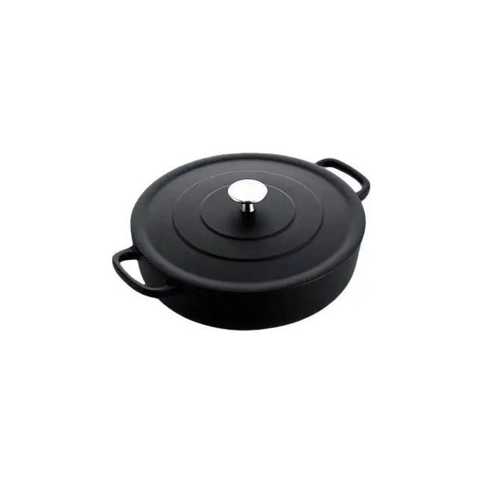 Royal van Kempen and Begeer CW-CC006517-001 Cocotte in Ghisa Smaltata 28 cm 4 L compatibile induzione colore Nero