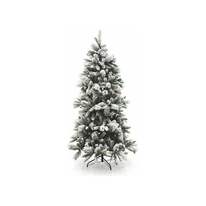 Galileo Albero di Natale Vienna Innevato 210 cm 774 Rami PVC Base Metallo