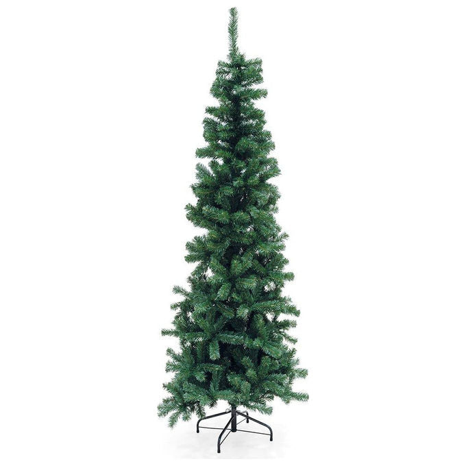 Galileo Casa Albero di Natale Slim Verde 210 cm 640 Rami Linea Sestriere