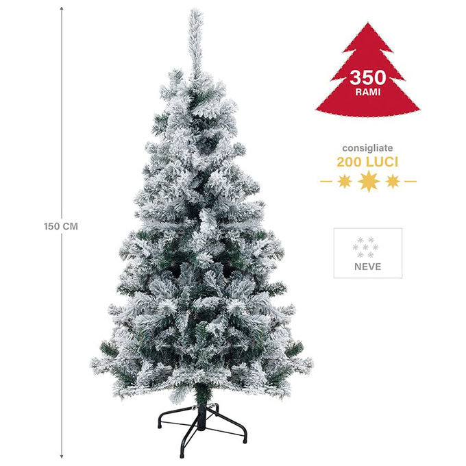 Galileo Casa Albero di Natale Sestriere Verde 150 cm 350 Rami