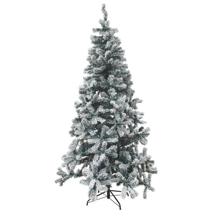 Albero di Natale Sestriere Bianco Innevato 180 cm Galileo Casa