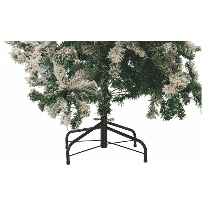 Galileo 5902926 Sestriere Albero di Natale Innevato 748 Rami con Pigne e Bacche 210 cm colore Verde