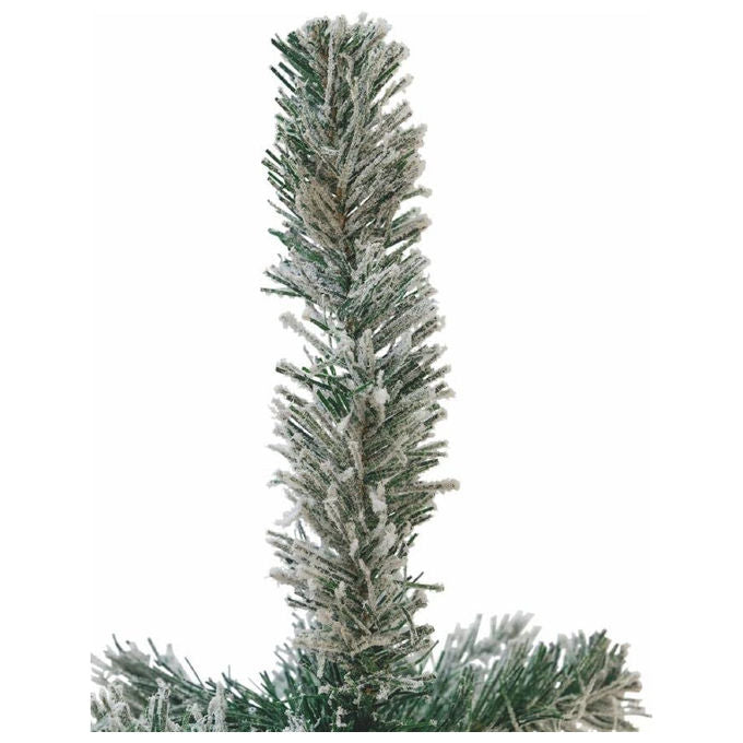 Galileo 5902926 Sestriere Albero di Natale Innevato 748 Rami con Pigne e Bacche 210 cm colore Verde