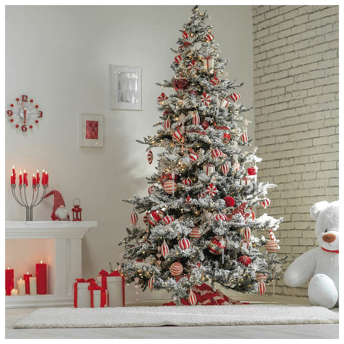 Galileo Casa 5900443 Sestriere Albero di Natale Innevato PVC 1116 Rami 240 cm colore Verde