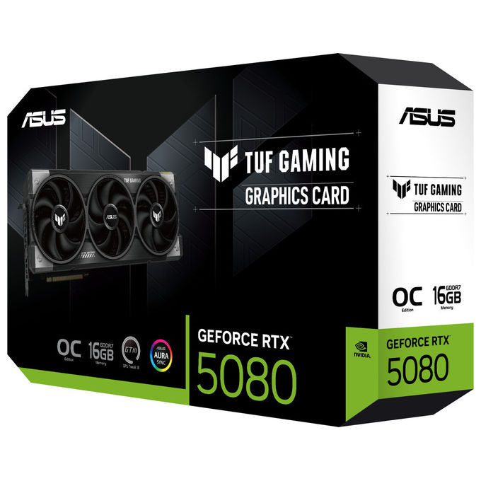 ASUS TUF Gaming RTX 5080 Scheda Grafica 16GB GDDR7 PCI-E 5.0 TUF-RTX5080-O16G-GAMING