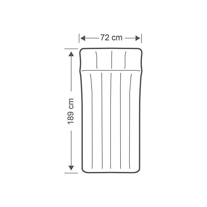 Intex Materasso Camping Laminato 184x67x17cm