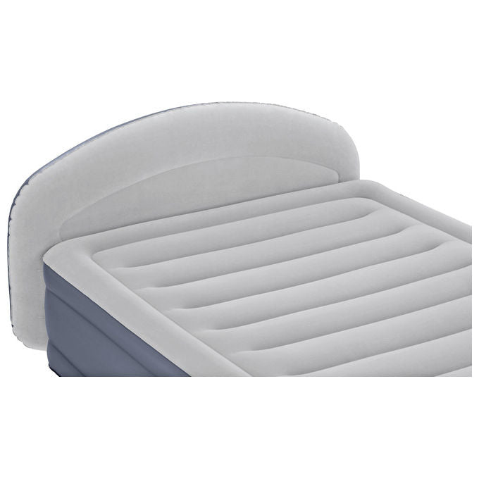 Bestway 671BD Materasso ad Aria Queen Doppio Blu e Grigio con Pompa Integrata