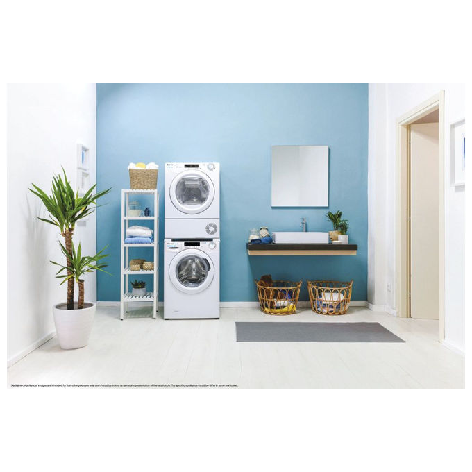 Candy CSOE H9A2DE-S Smart Pro Asciugatrice Pompa di Calore 9 Kg Classe E Wi-Fi Vapore (85x60x61 cm) colore Bianco