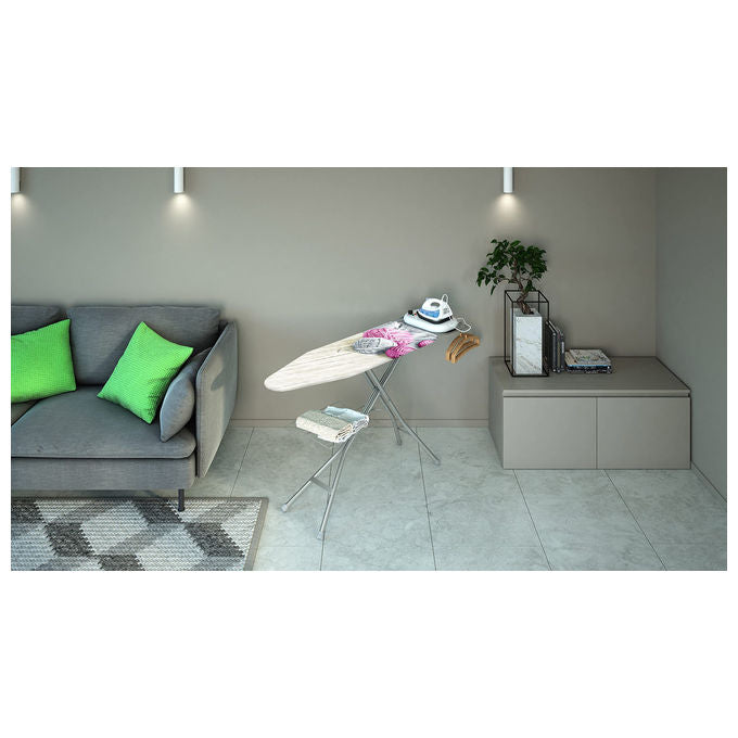 Colombo CLM850137 Turbo Vapor Asse da Stiro 120x40 cm 6 posizioni altezza fino a 95 cm portacaldaia 10 Kg griglia portabiancheria colore Grigio